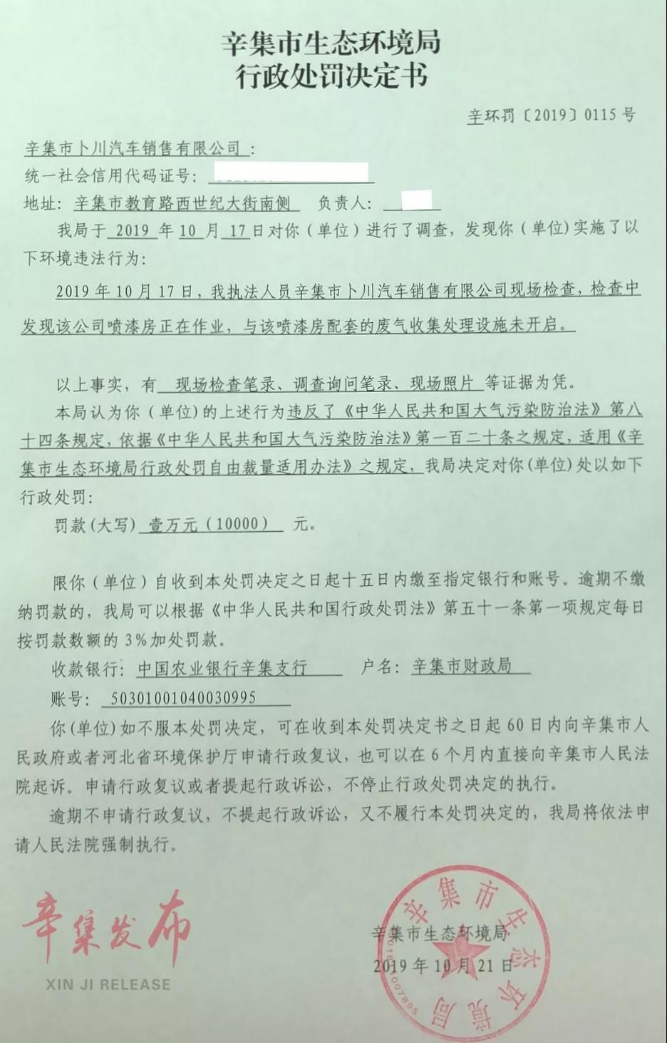 喷漆房废气收集处理设施未开启,拘留并罚款!(图3) 喷漆房废气收集处理设施未开启,拘留并罚款!(图3)